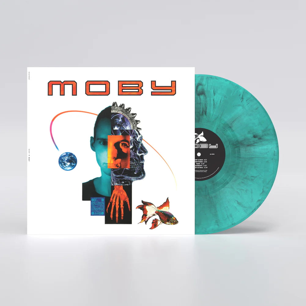 Moby (Black and White Marble on Blue Vinyl)